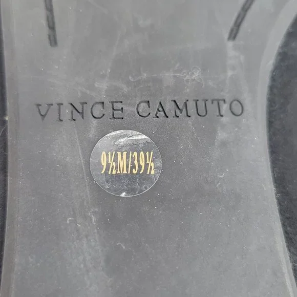 Vince Camuto Black Suede Womens Slip-On Loafers Shoes Size 9.5M VV Ramore - Picture 4 of 14